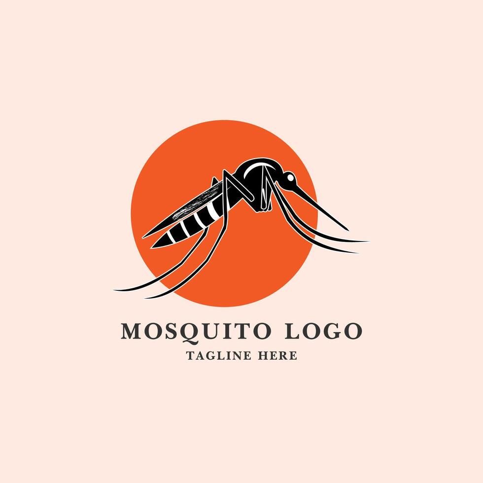 Mosquito logo template illustration design. Mosquito logo template vector