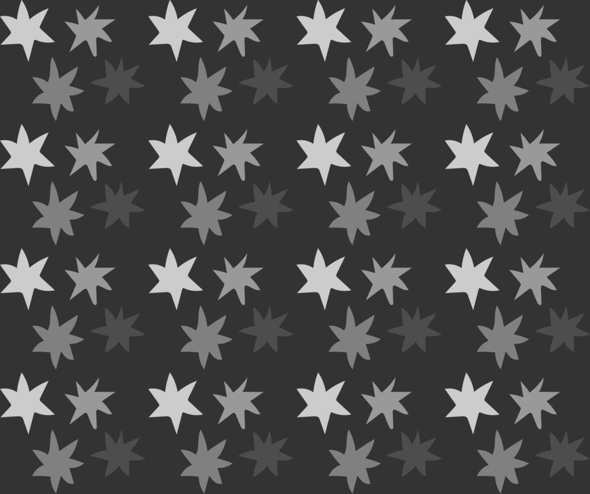 resumen textura en el formar de un monocromo modelo de estrellas en un gris antecedentes vector