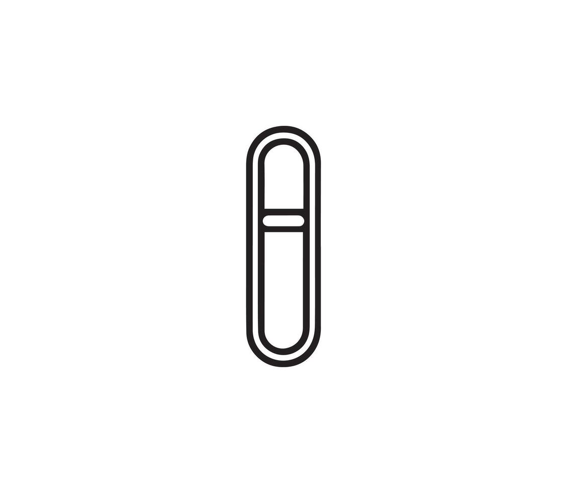 Paper clip icon . Paperclip icon . Paperclip icon vector