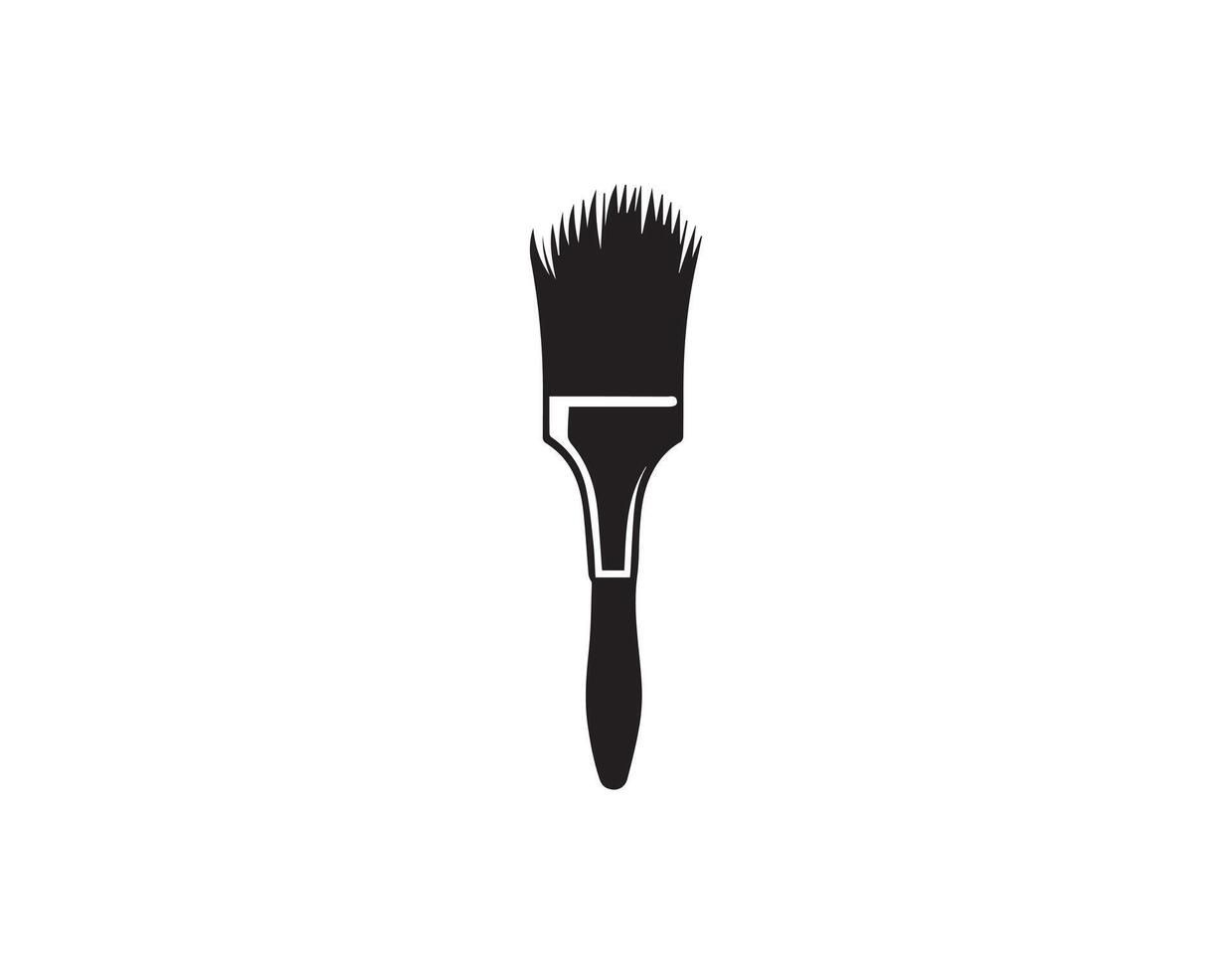 Paint brush icon and symbol illustration template design vector