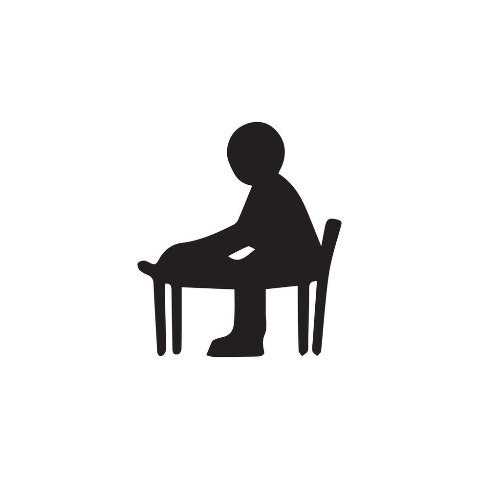 Boy icon on white background. illustration vector