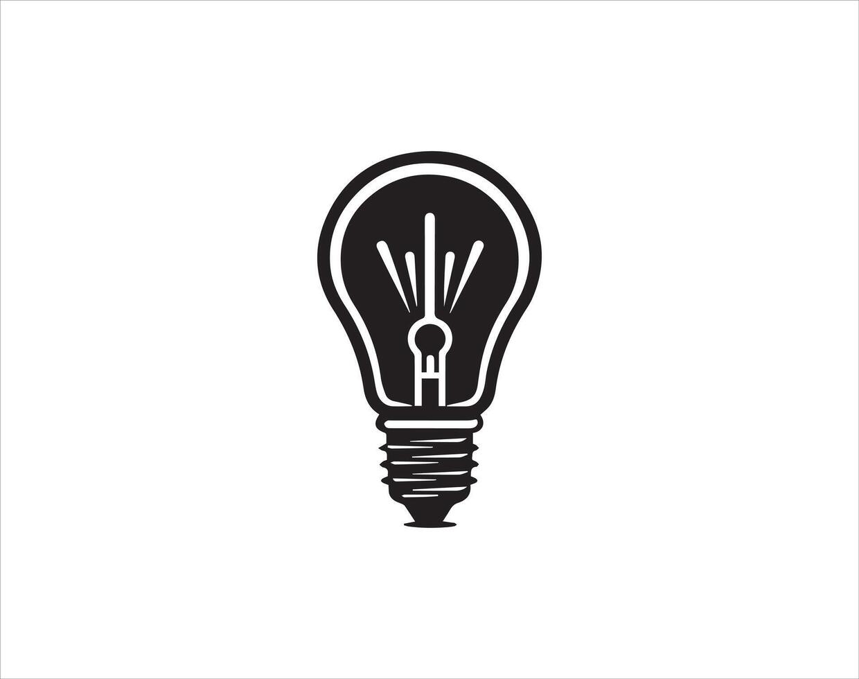light bulb icon design symbol of idea and innovation with creative concept vector