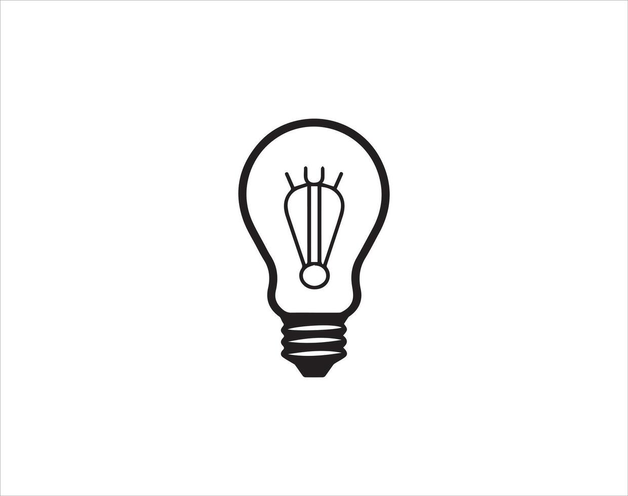 light bulb icon design symbol of idea and innovation with creative concept vector