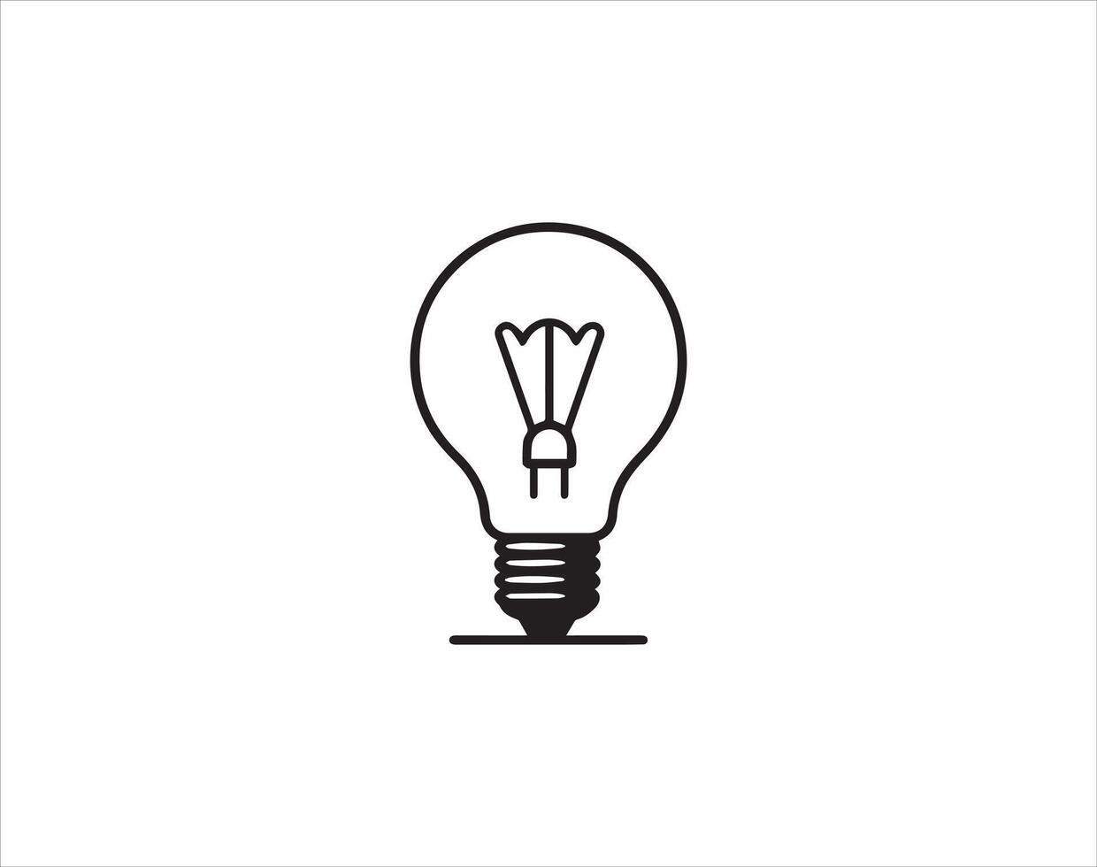 light bulb icon design symbol of idea and innovation with creative concept vector