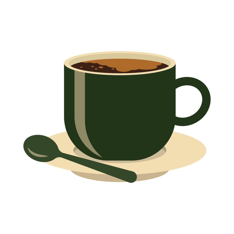 Hot and cold coffee beverage. Different types of drink. Espresso, americano cup, cappuccino and latte in paper mug, iced macchiato in glass. Flat illustrations isolated on white background vector