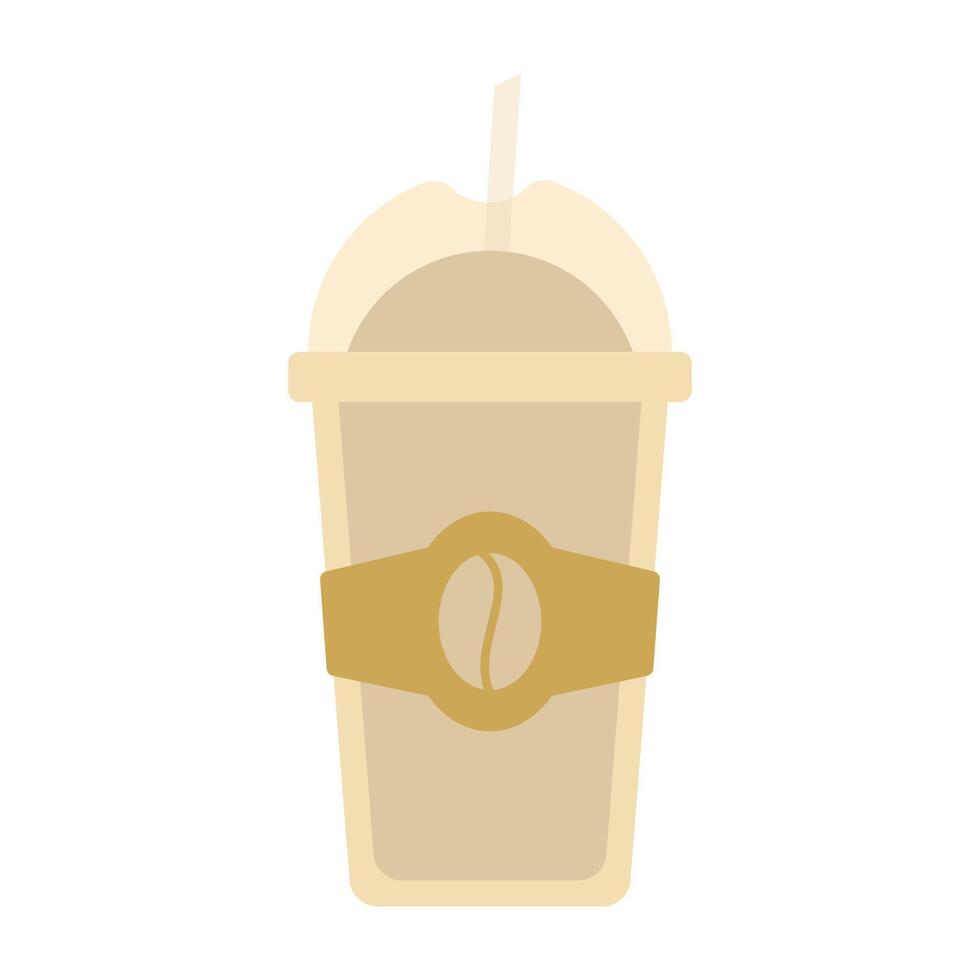 caliente y frío café bebida. diferente tipos de beber. Café exprés, americano taza, capuchino y latté en papel taza, con hielo macchiato en vaso. plano ilustraciones aislado en blanco antecedentes vector