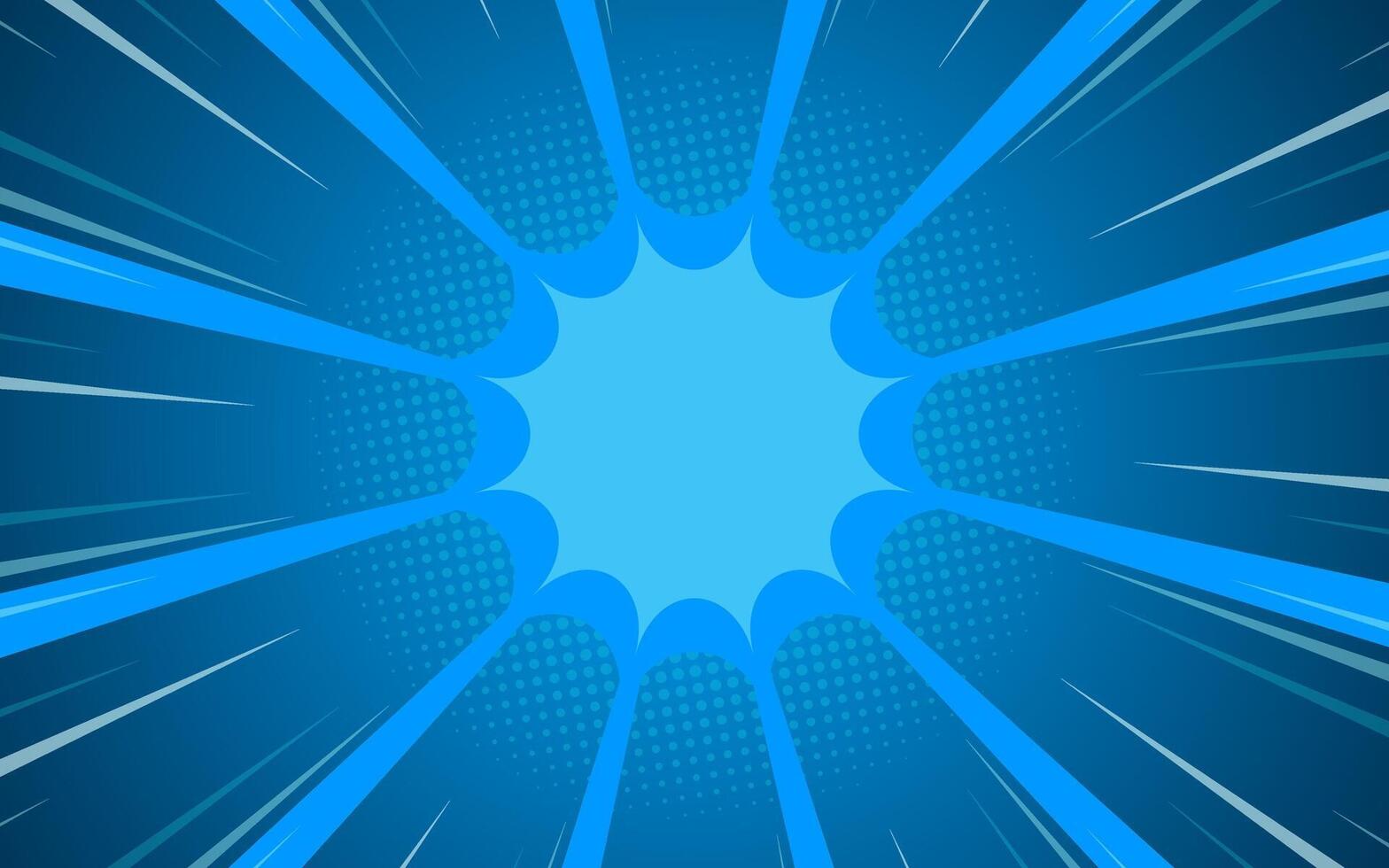 Comic book page background with halftone effect. illustration vector