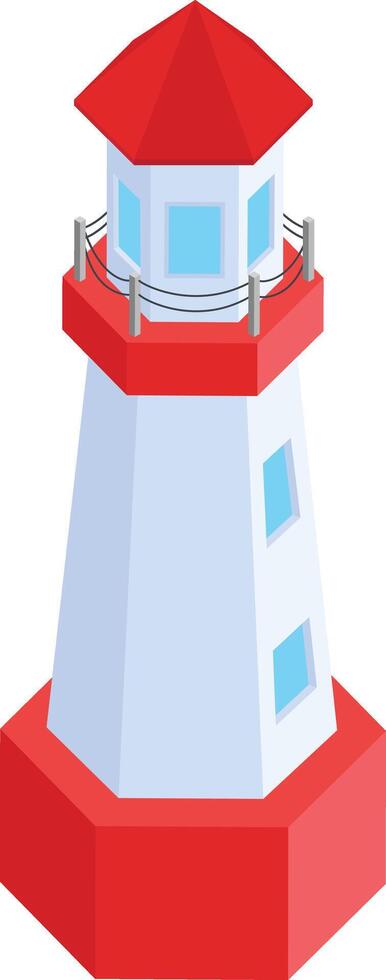 Isometric Lighthouse Icon vector