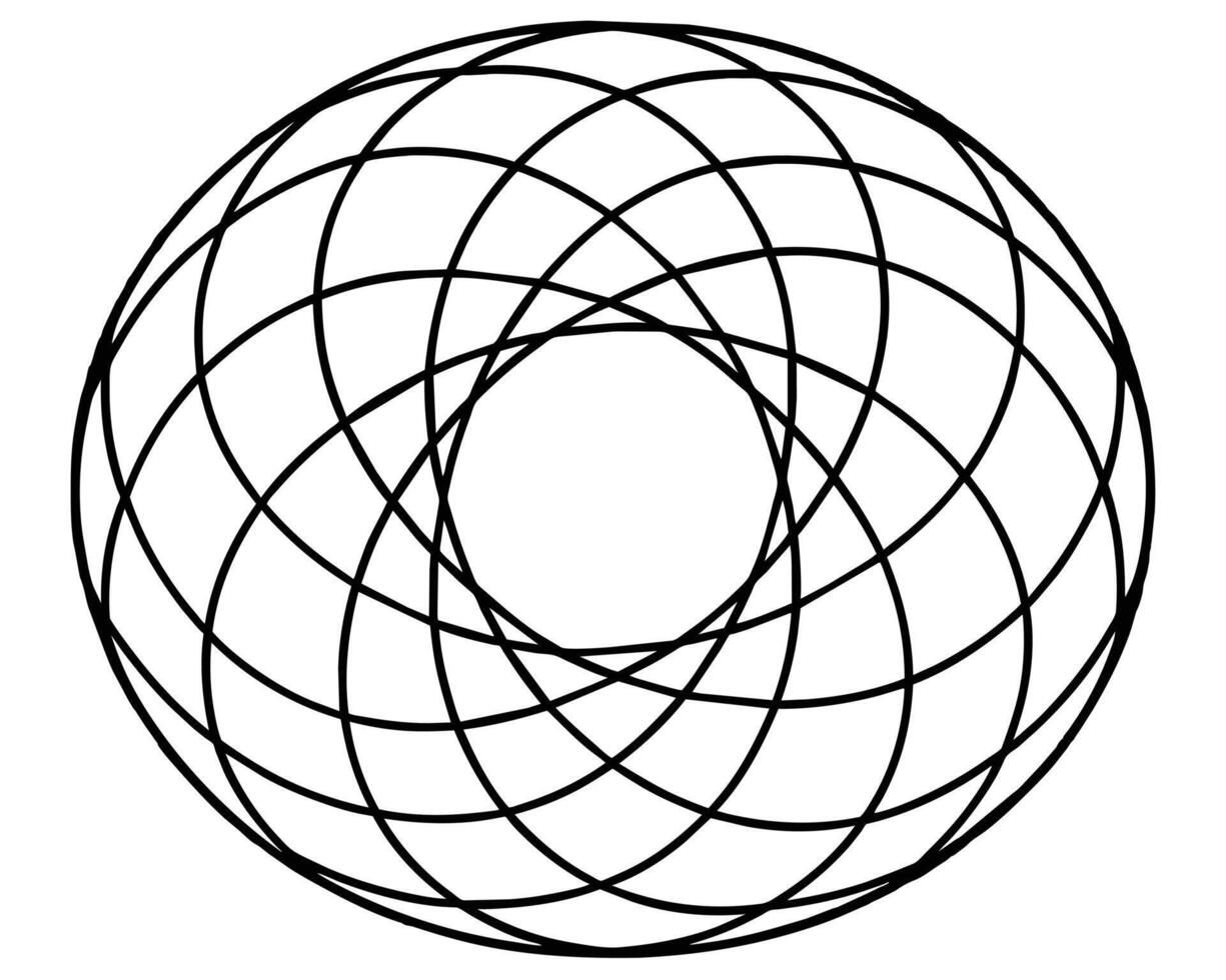 Seed of life symbol Sacred Geometry vector