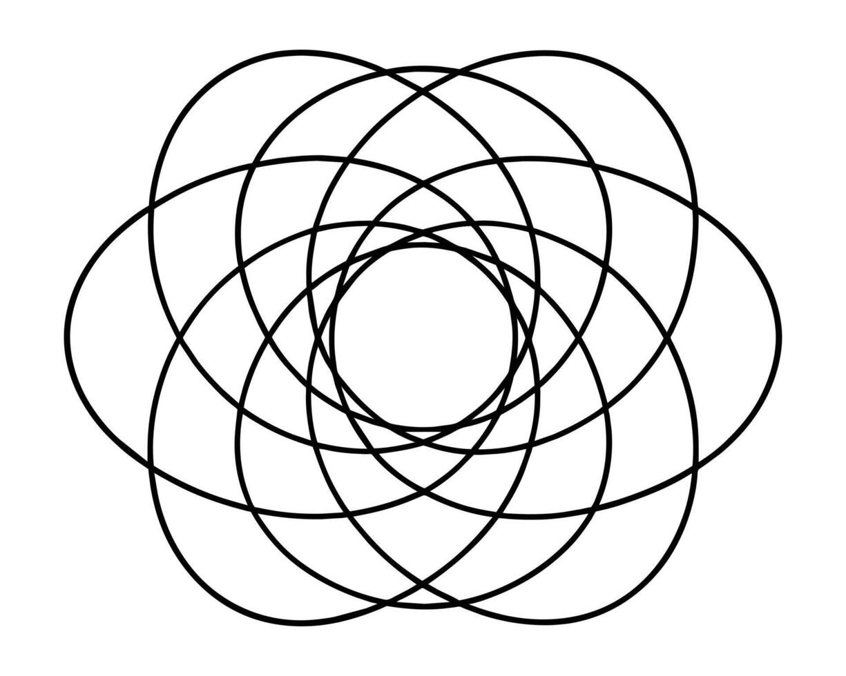 Seed of life symbol Sacred Geometry vector