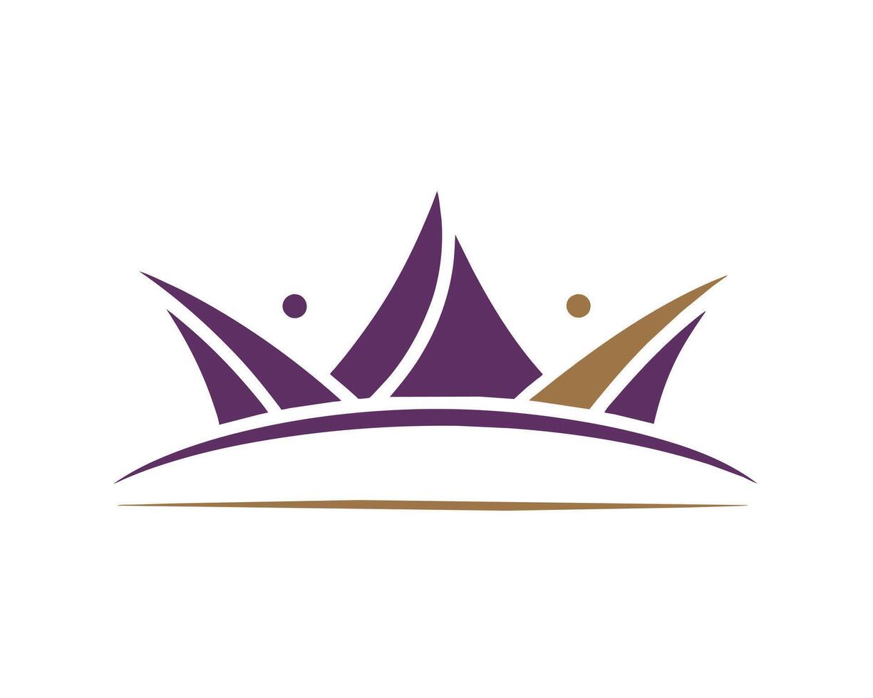 Crown icon design concept of logo vector