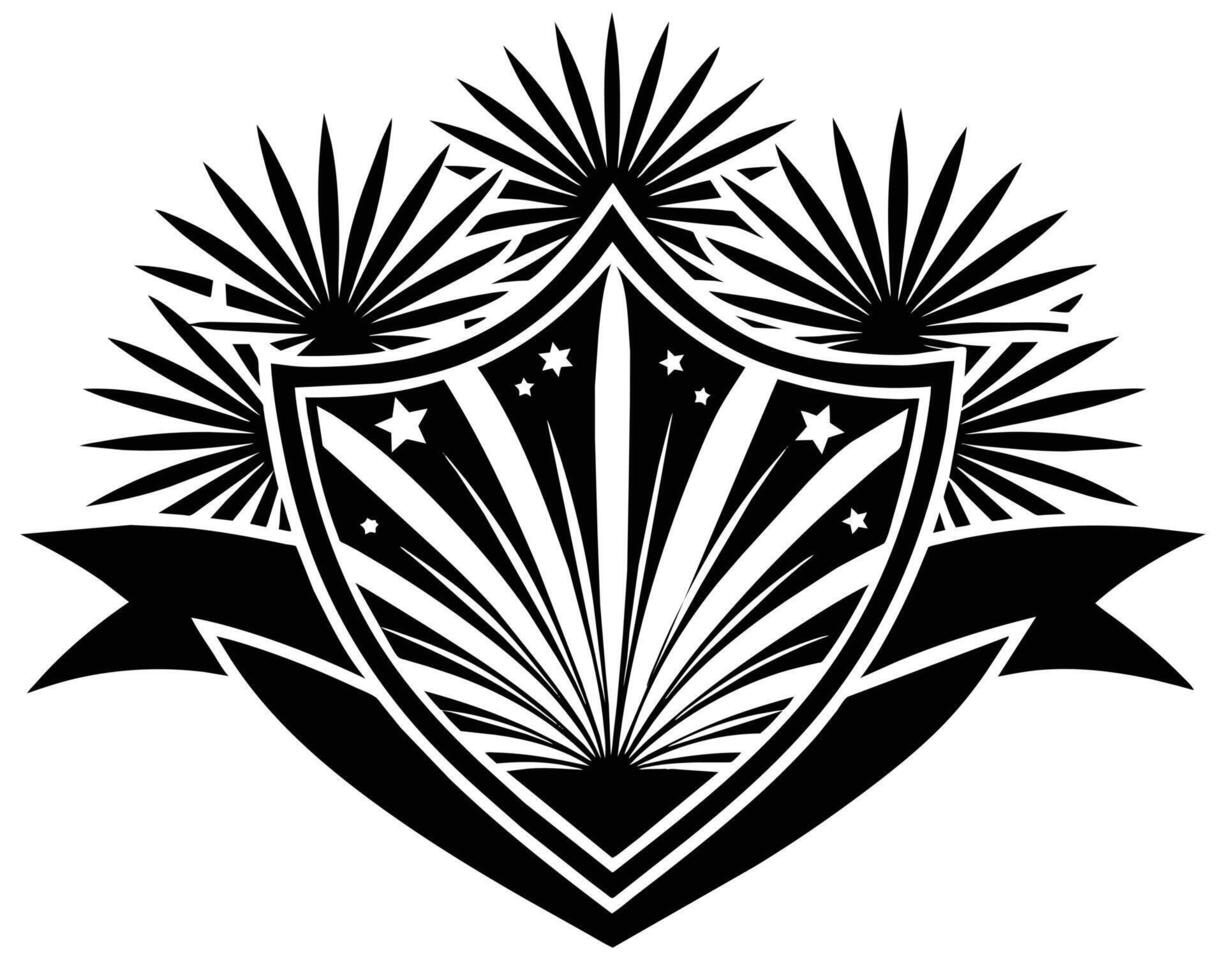 Many large leaves with thorny edges attached vector