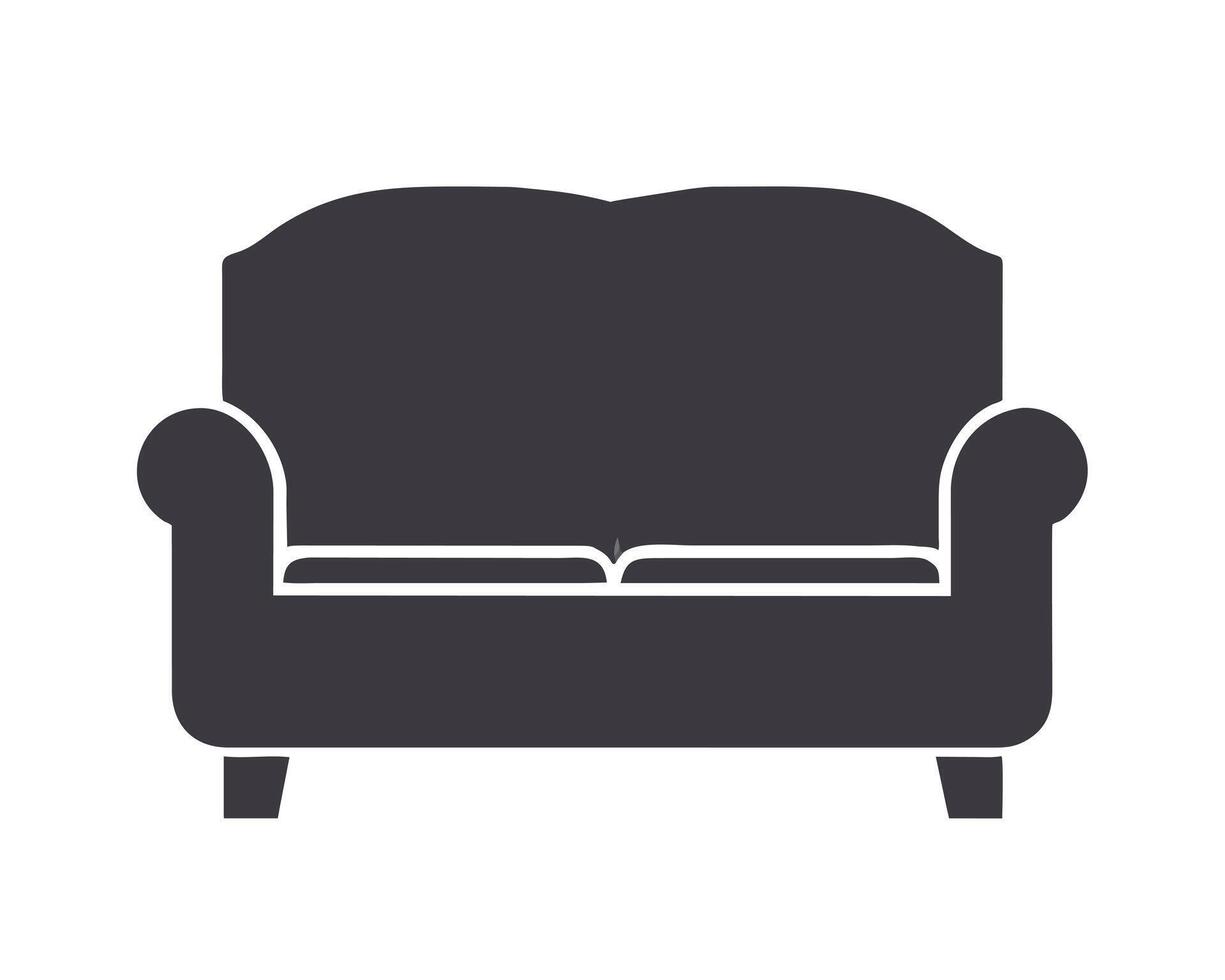 Soft Chair Icon representing a soft chair vector