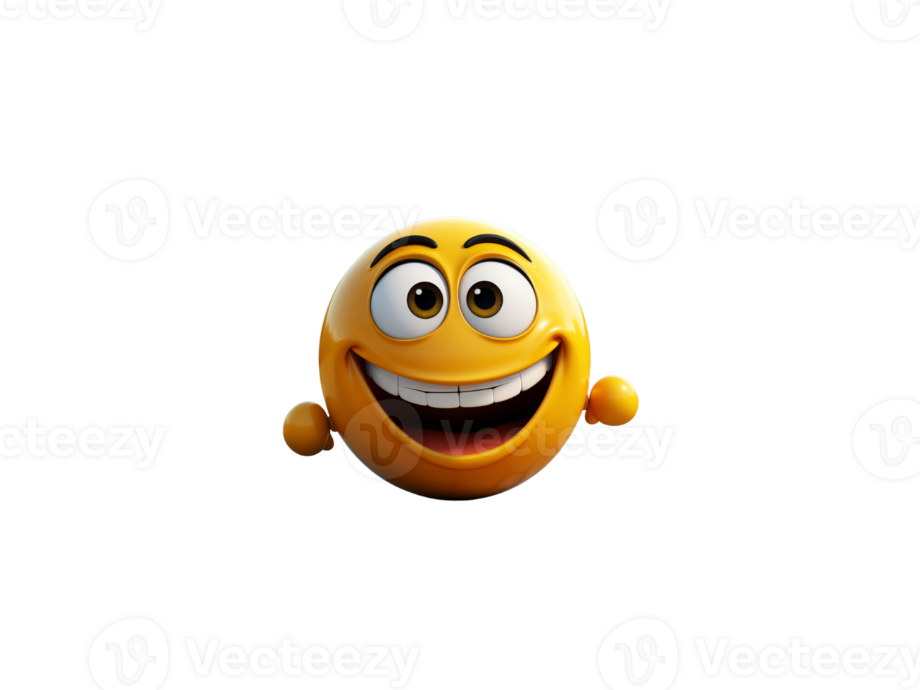 happy smiles, 3D cartoon characters, emojis, png