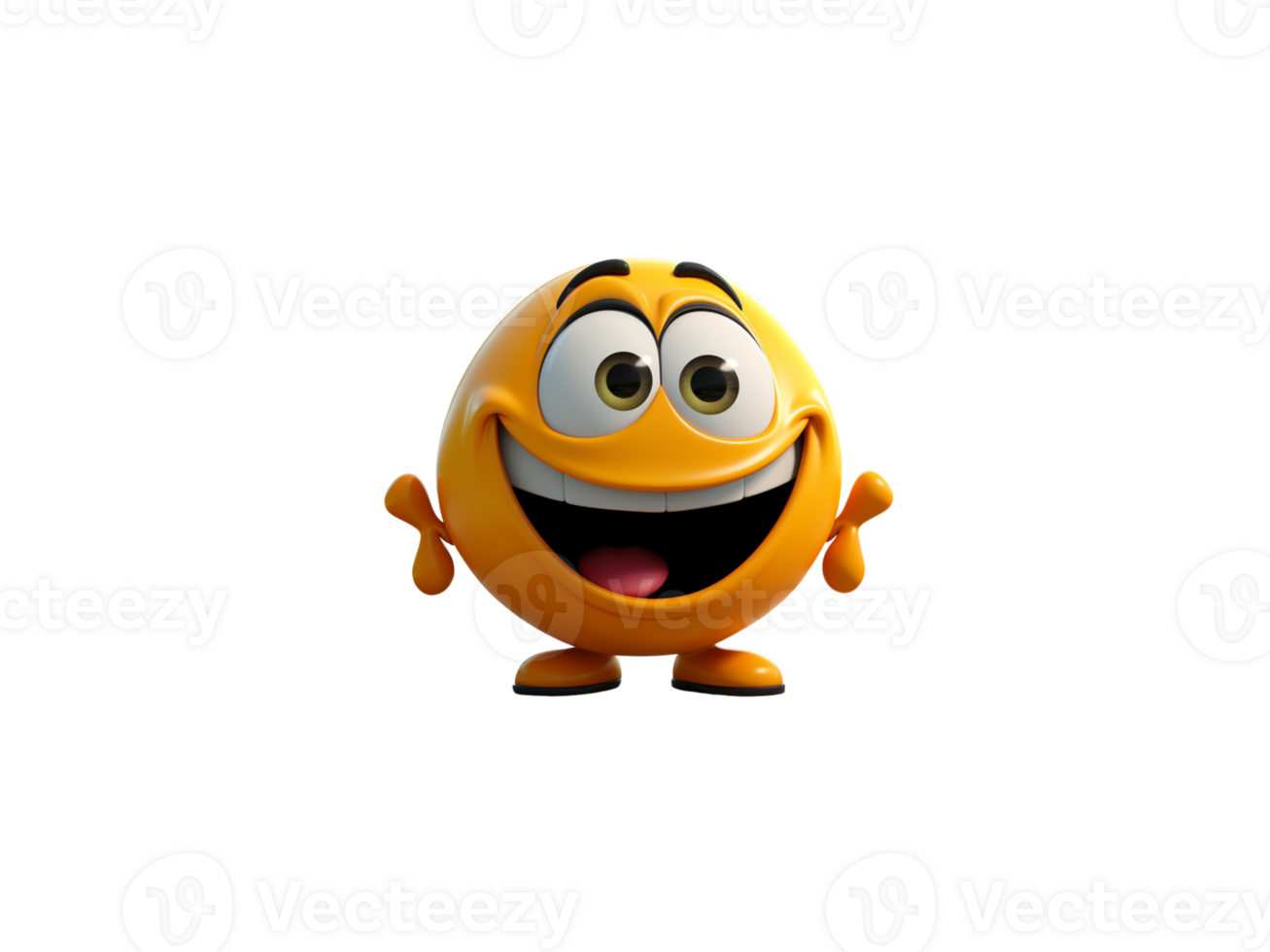 happy smiles, 3D cartoon characters, emojis, png