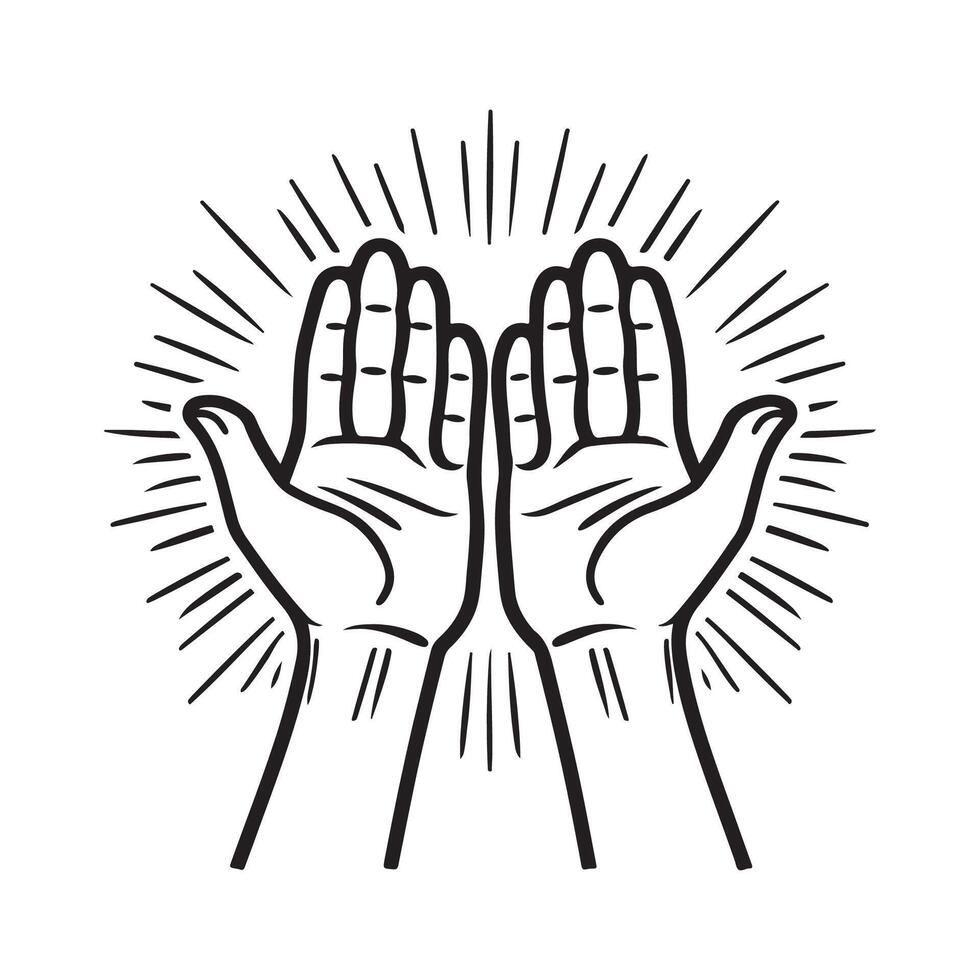 Hands holding hands design image vector