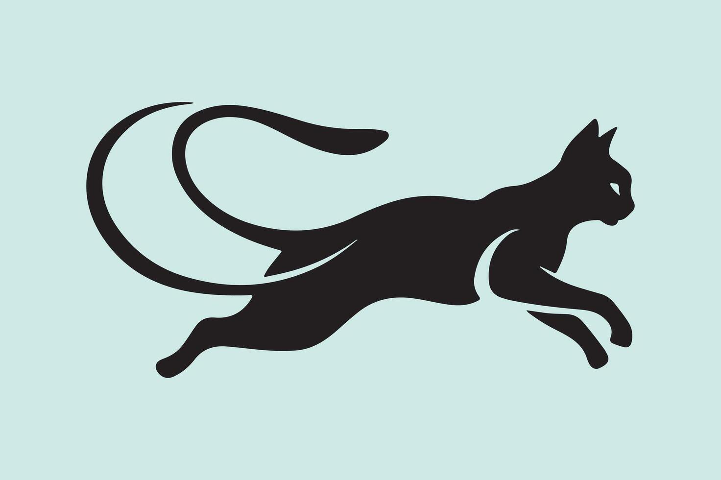 It's a cat logo illustration free download vector