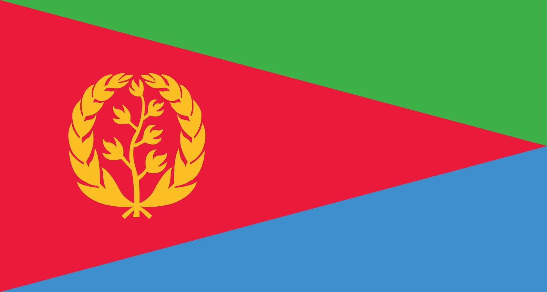 National Flag of Eritrea. Eritrea Flag. vector
