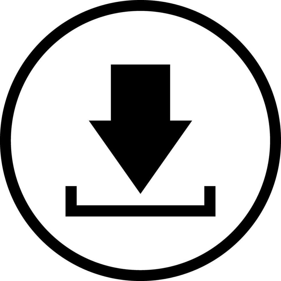 Download icon upload circle symbol. Save button file flat for web illustration design vector