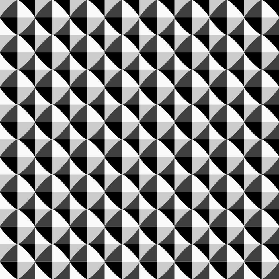 seamless geometric pattern. Black and white repeatable texture. Abstract monochrome background vector