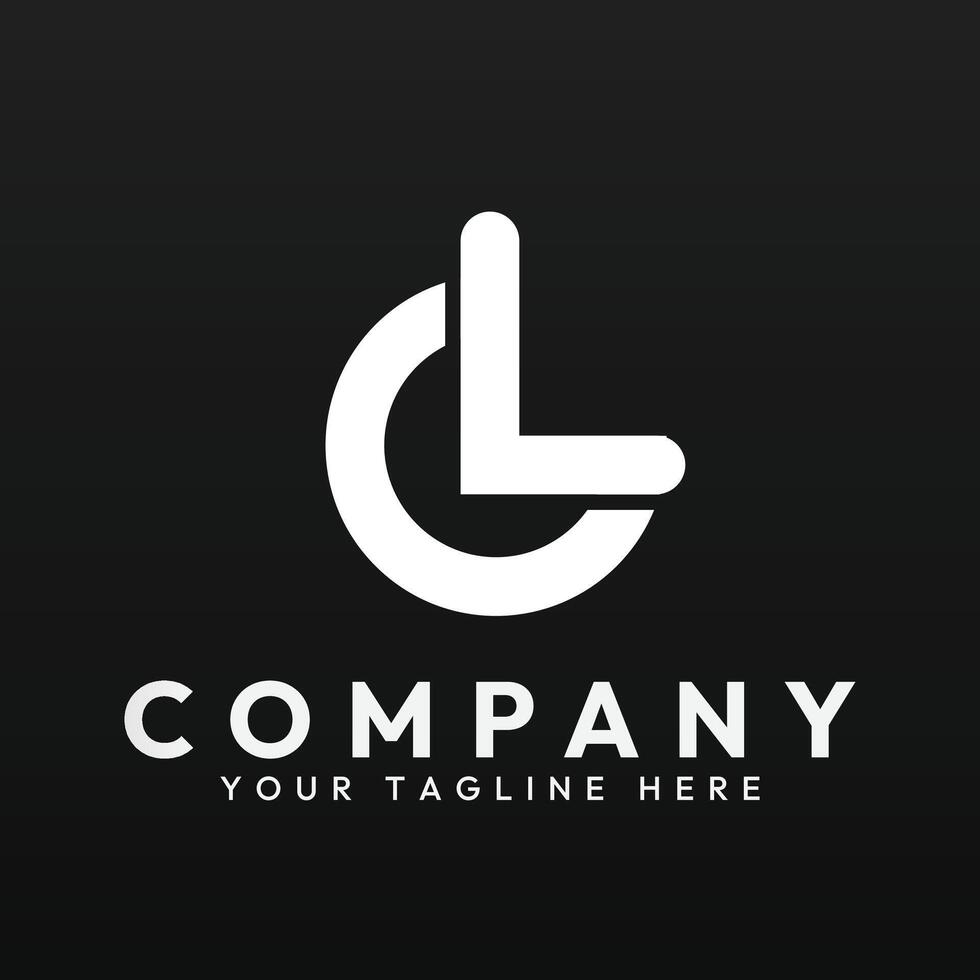 Logo template of letter C and L vector