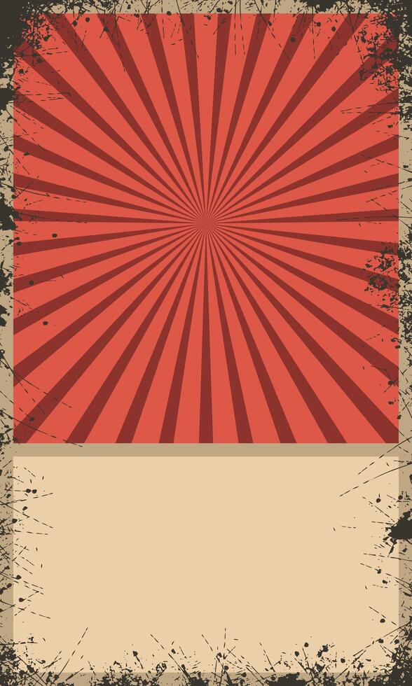 Retro style empty frame template background vector