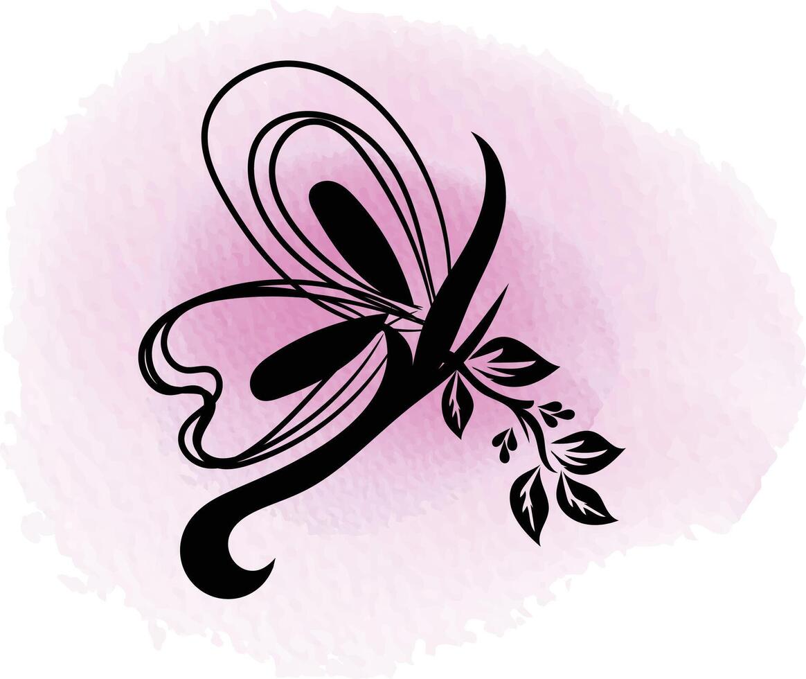 linear flat butterfly outline collection vector