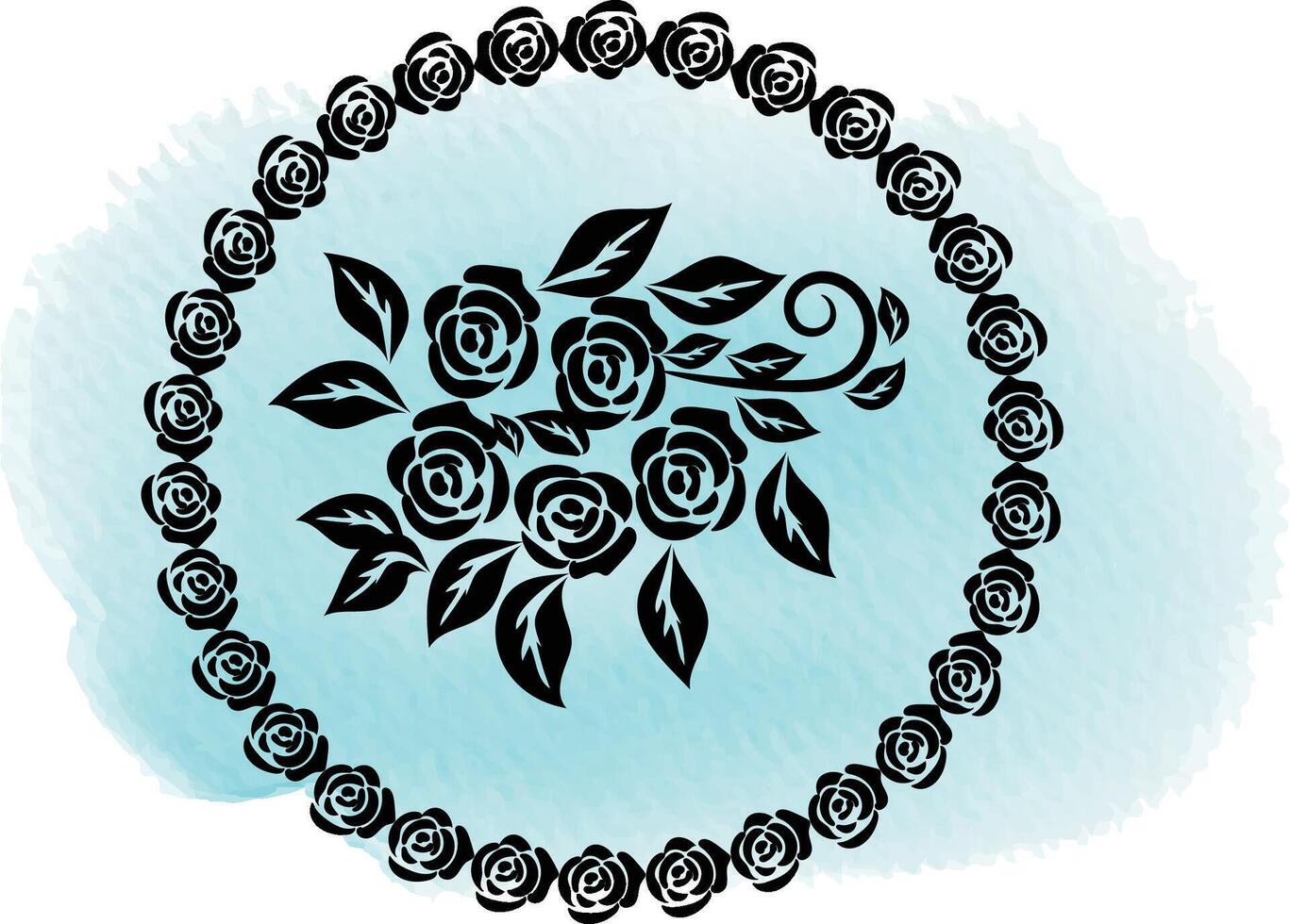 watercolor floral arrangement collection vector