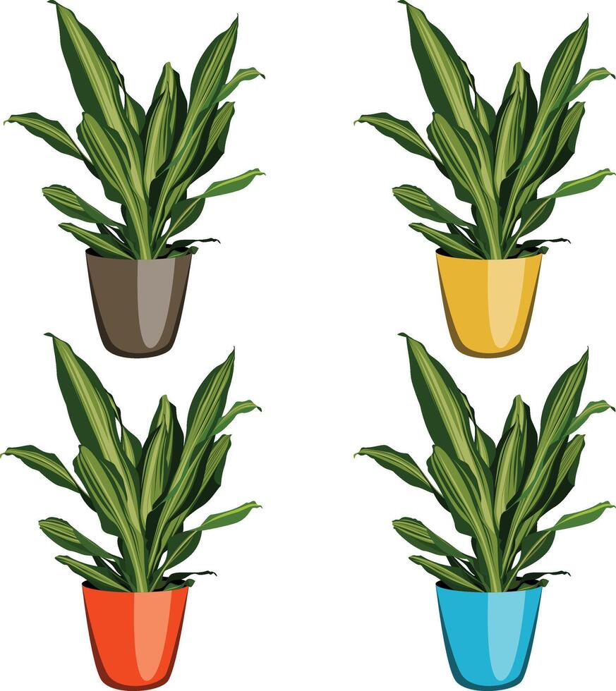 pequeño planta maceta para oficina y hogar decoración vector