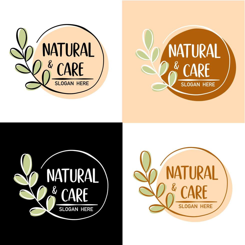 colección de mano dibujado logos y íconos de orgánico alimento, granja Fresco y natural productos, elementos colección para comida mercado, orgánico productos vector