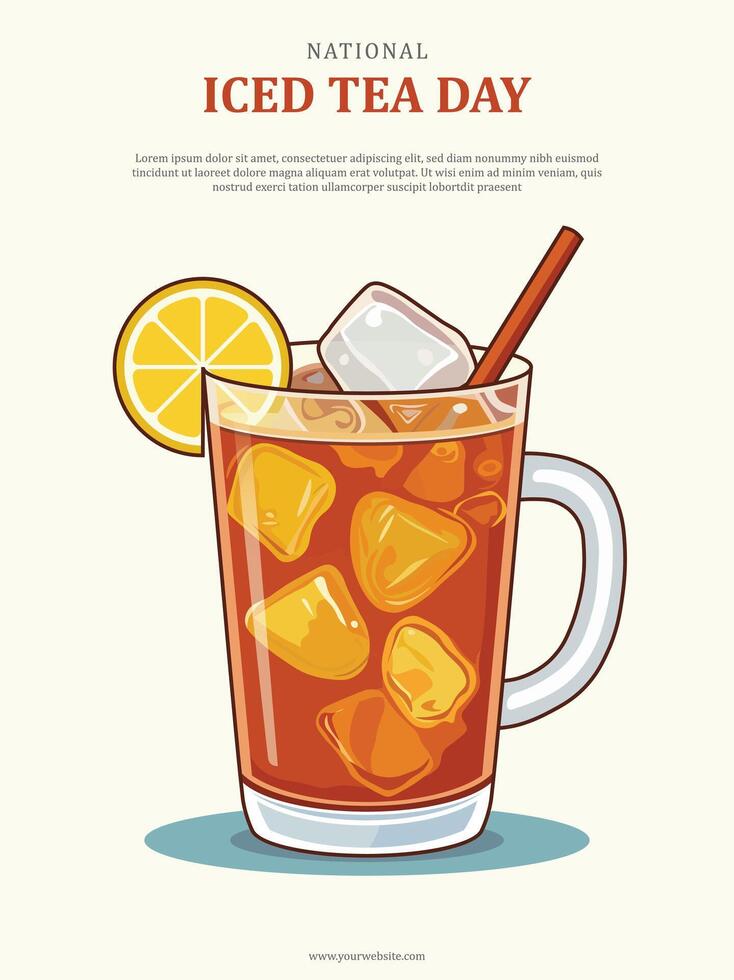 National Iced Tea Day background. 44855798 Vector Art at Vecteezy