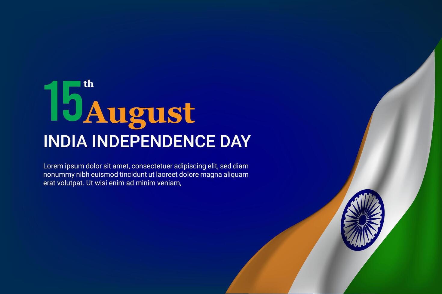 India independence day. Independence day of India background. Indian happy independence day vector