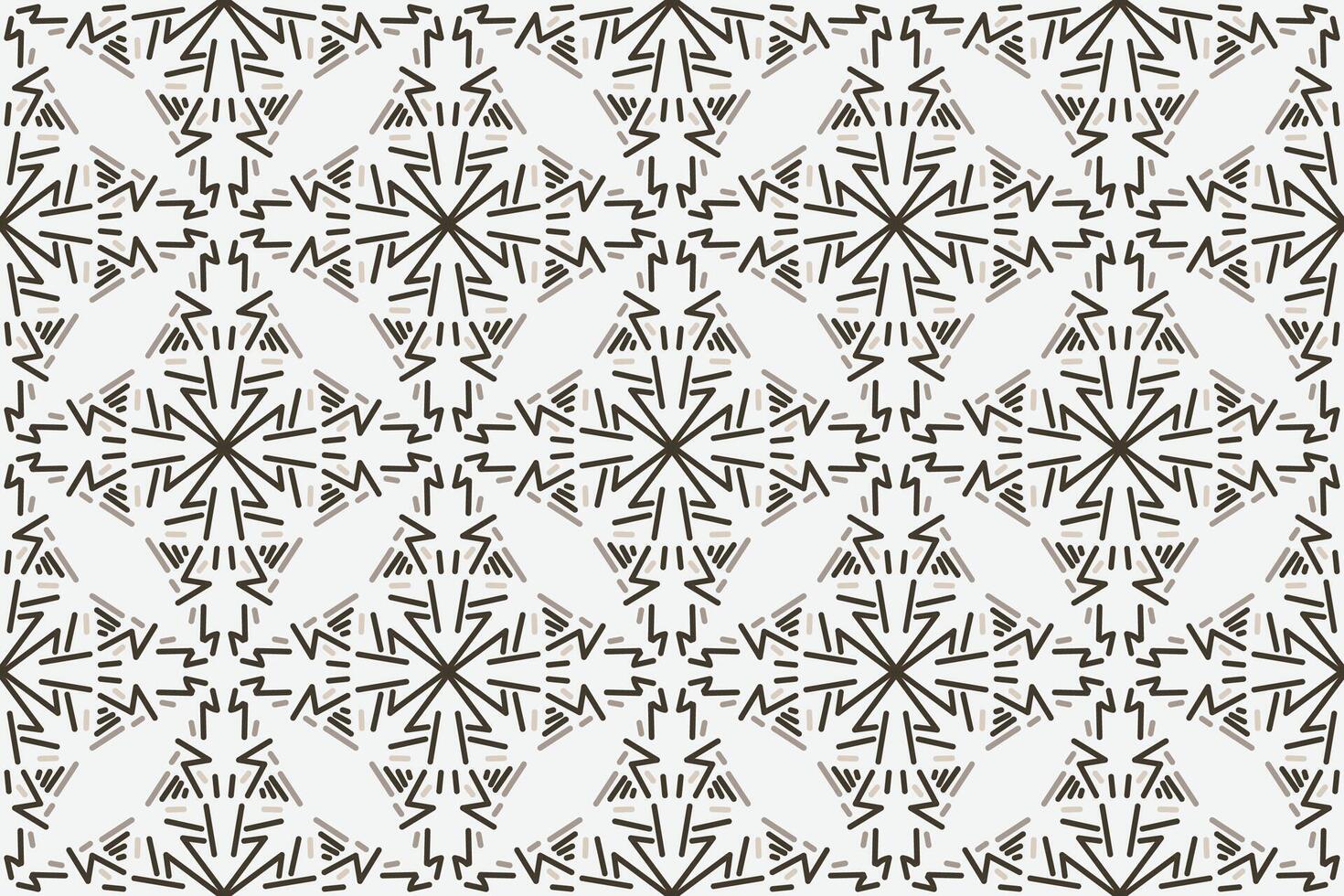 a seamless pattern with a decorative ornament in brown and beige. vector