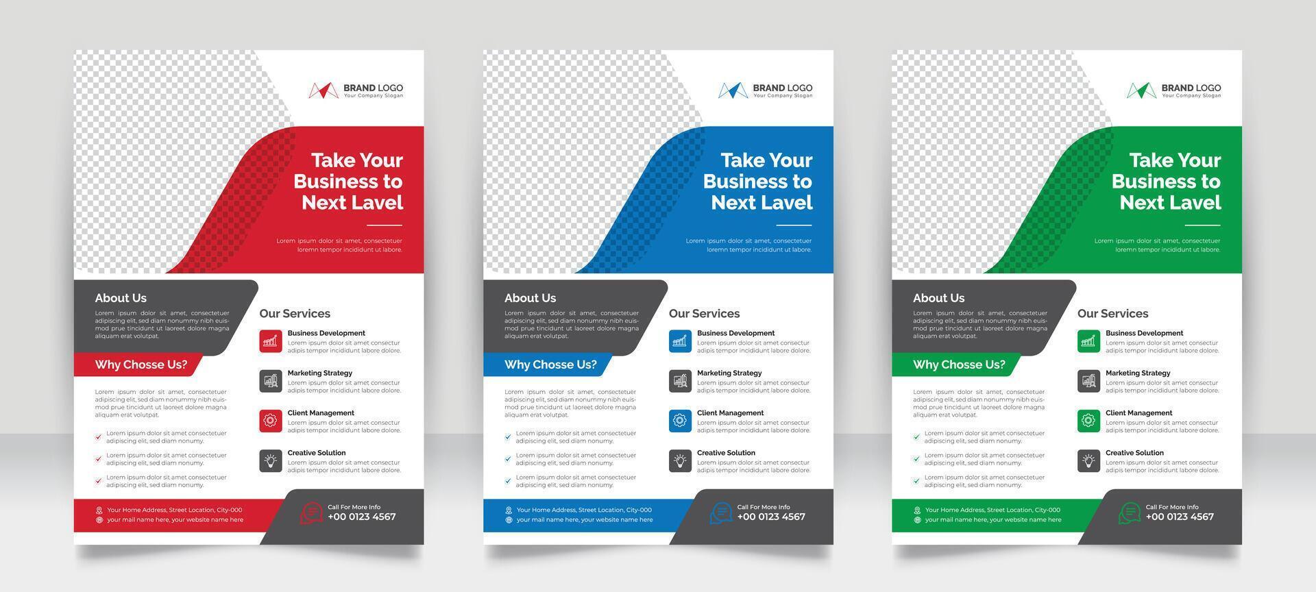 Corporate flyer design template, Creative digital marketing flyer template, Modern business flyer, Marketing advertising magazine poster flyer a4 print design. vector