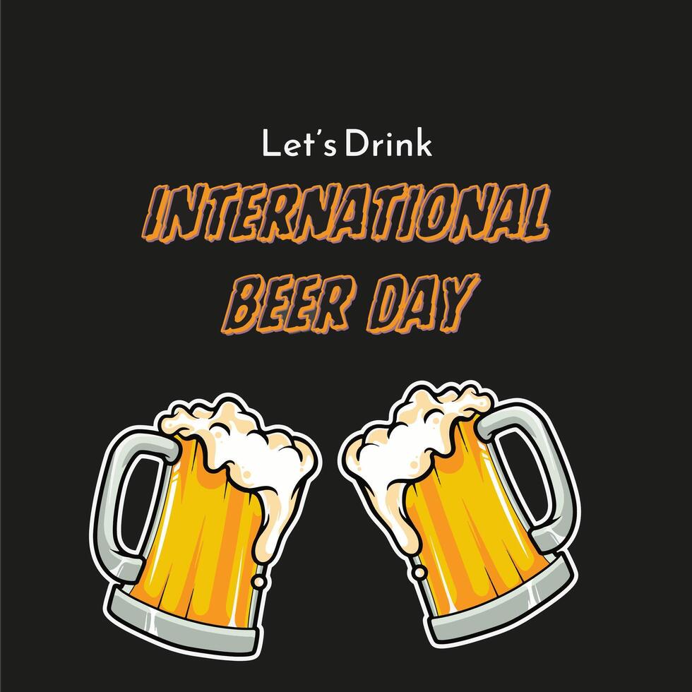 Internation Beer Day 2024 vector