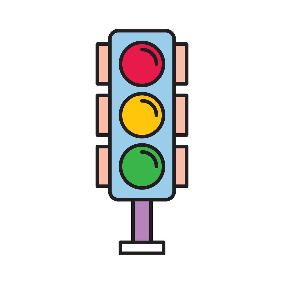 Traffic Light icon design templates simple and modern concept vector