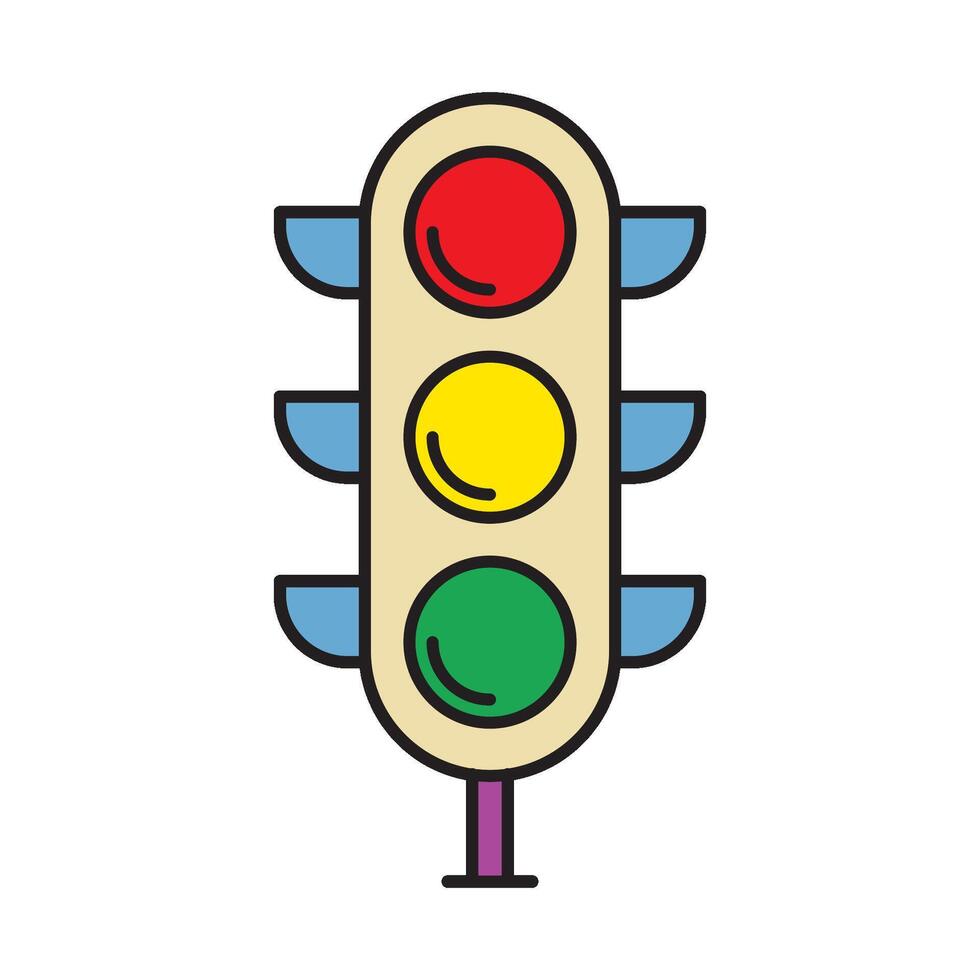 Traffic Light icon design templates simple and modern concept vector