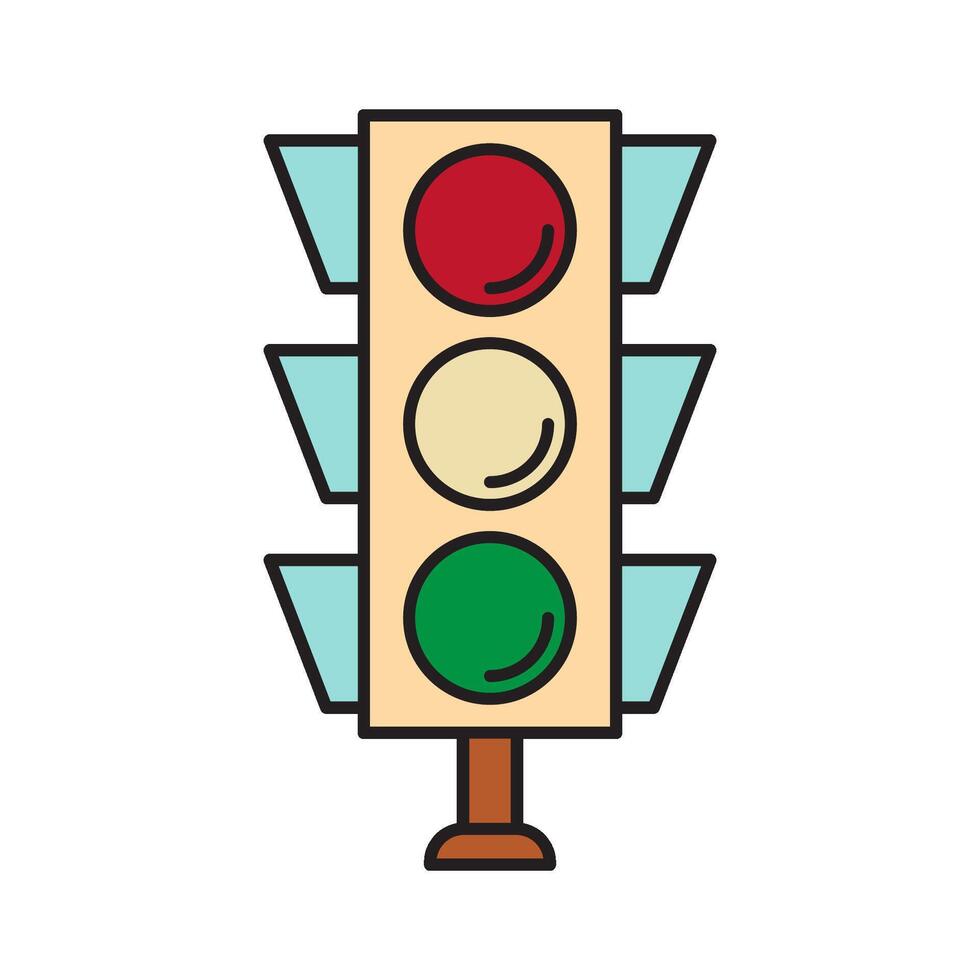 Traffic Light icon design templates simple and modern concept vector