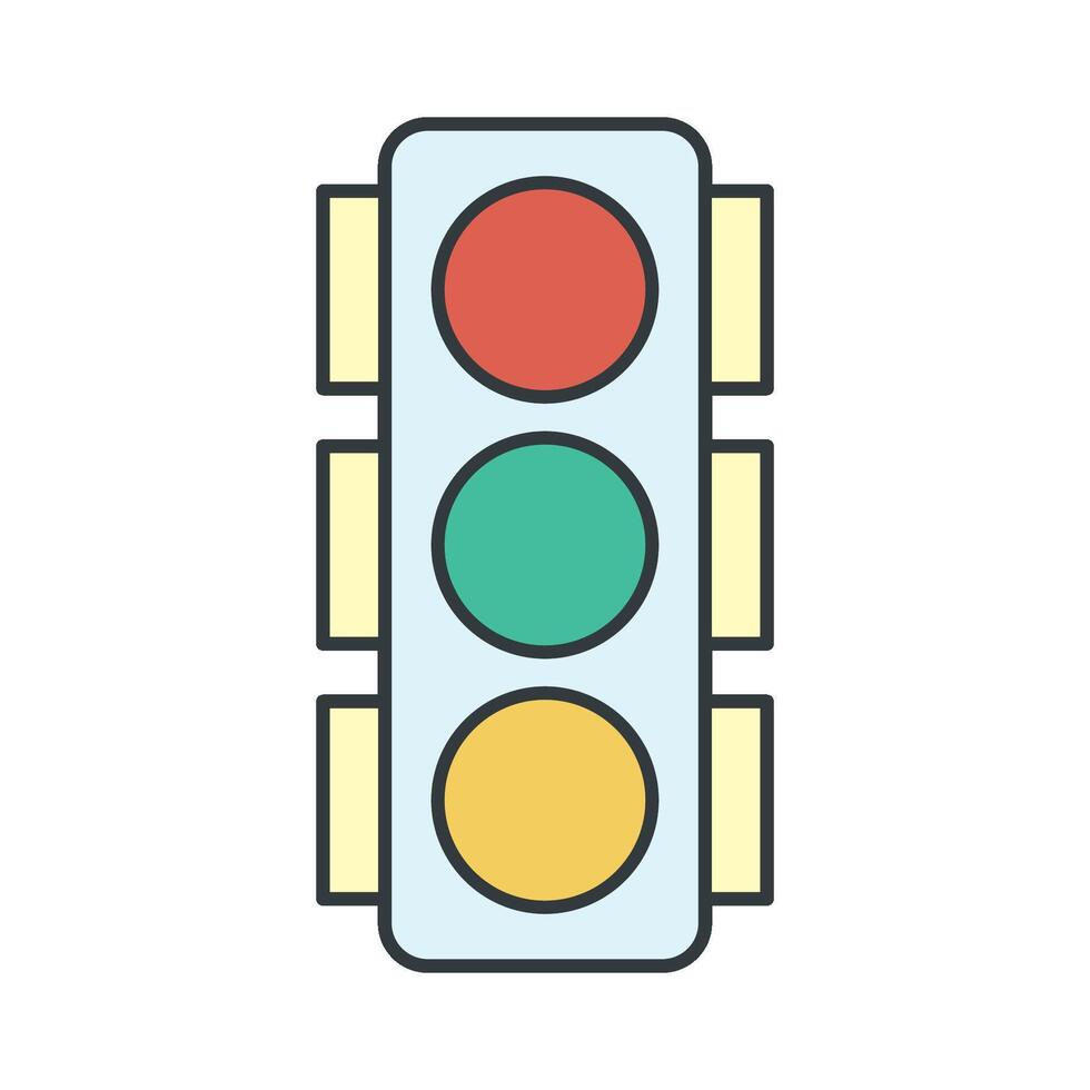 Traffic Light icon design templates simple and modern concept vector