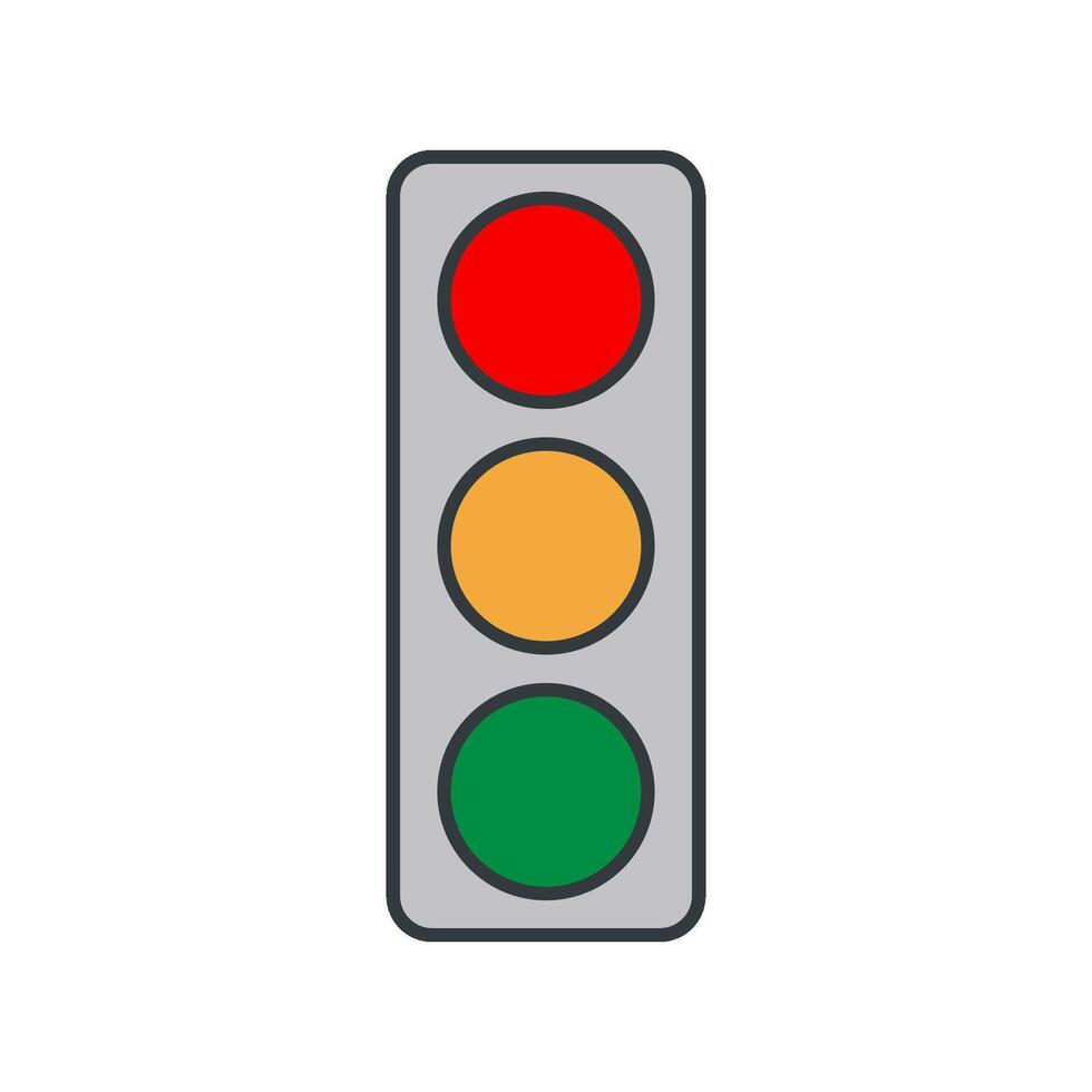 Traffic Light icon design templates simple and modern concept vector