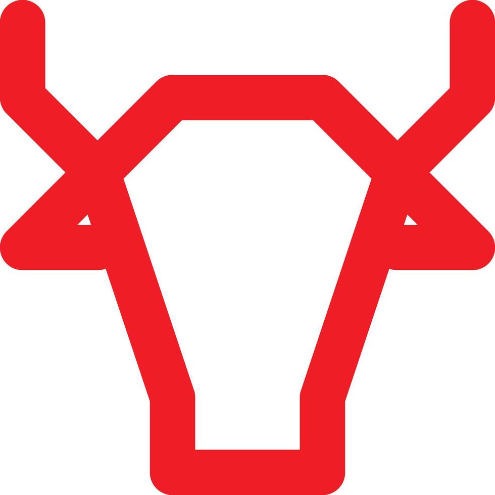 cow or bull icon design vector