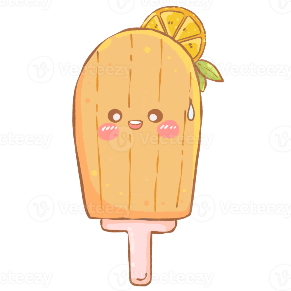 cute cartoon ice cream character png