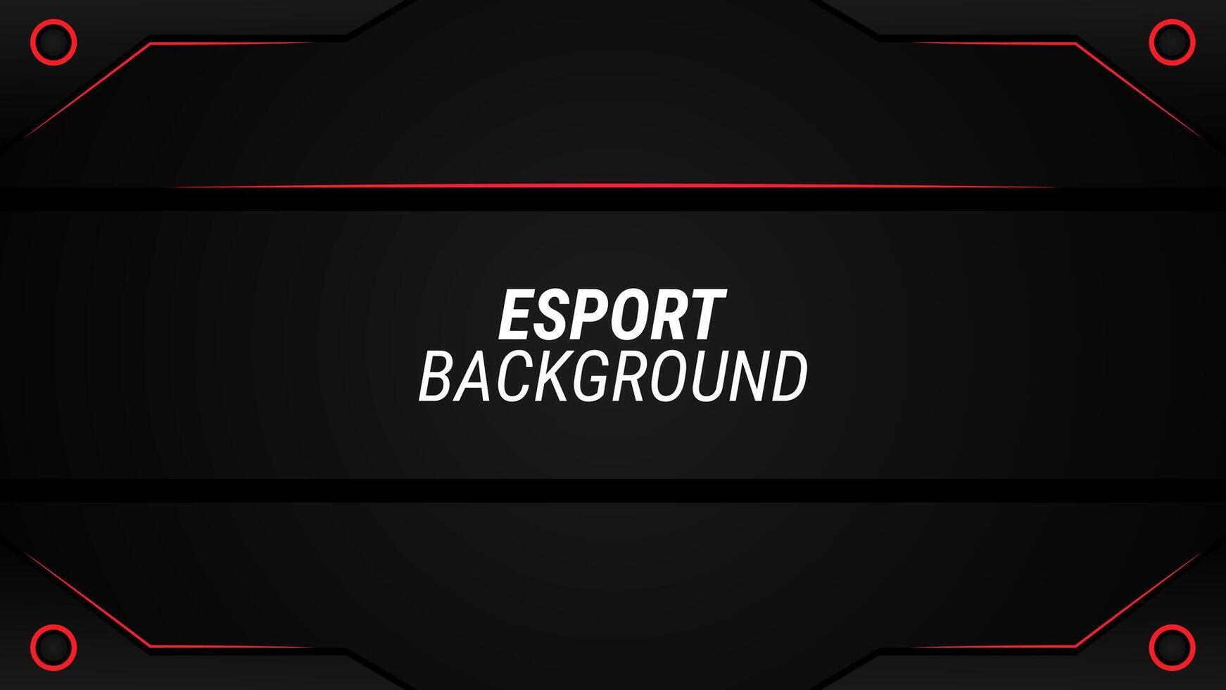 black and red futuristic gaming background with technology concept vector