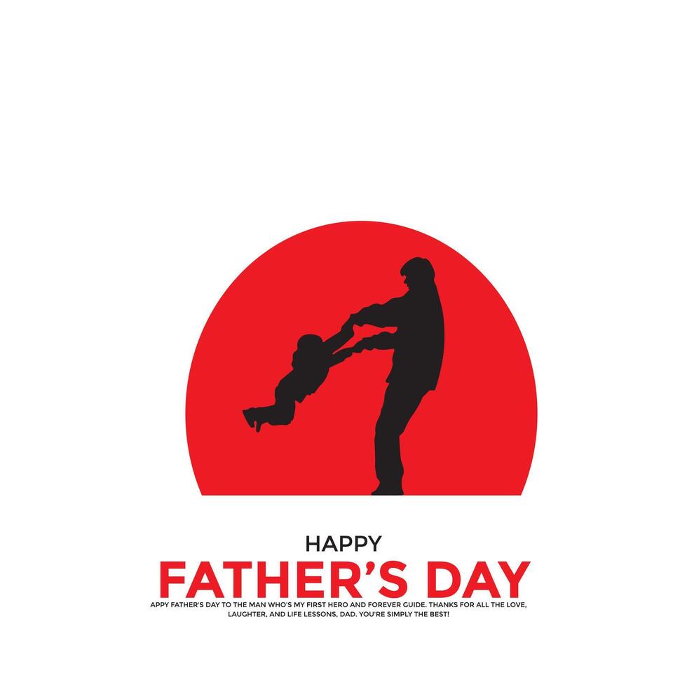 Happy Father's Day creative ads. Happy Father's Day, , 3D illustration vector