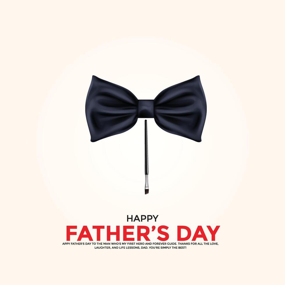 Happy Father's Day creative ads. Happy Father's Day, , 3D illustration vector