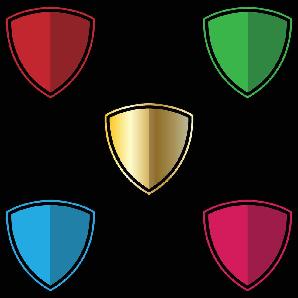 el ilustración de proteger o emblema paquete vector