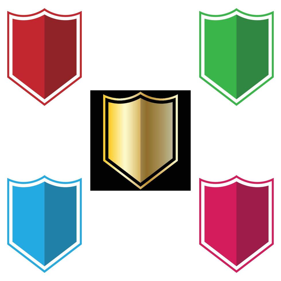 el ilustración de proteger o emblema paquete vector