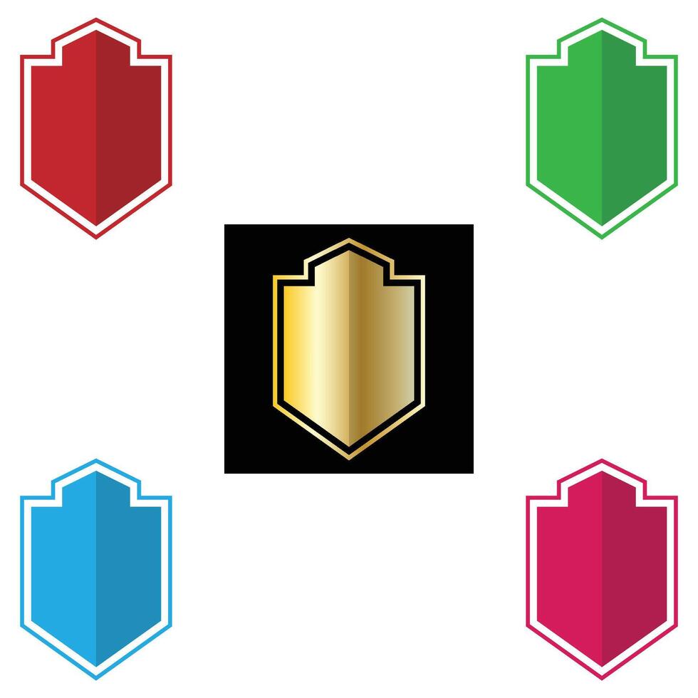 The Illustration of Shield or Emblem Pack vector