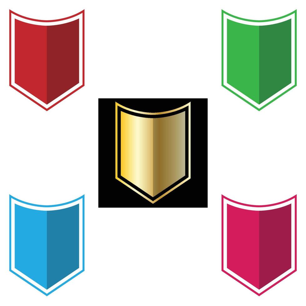 The Illustration of Shield or Emblem Pack vector