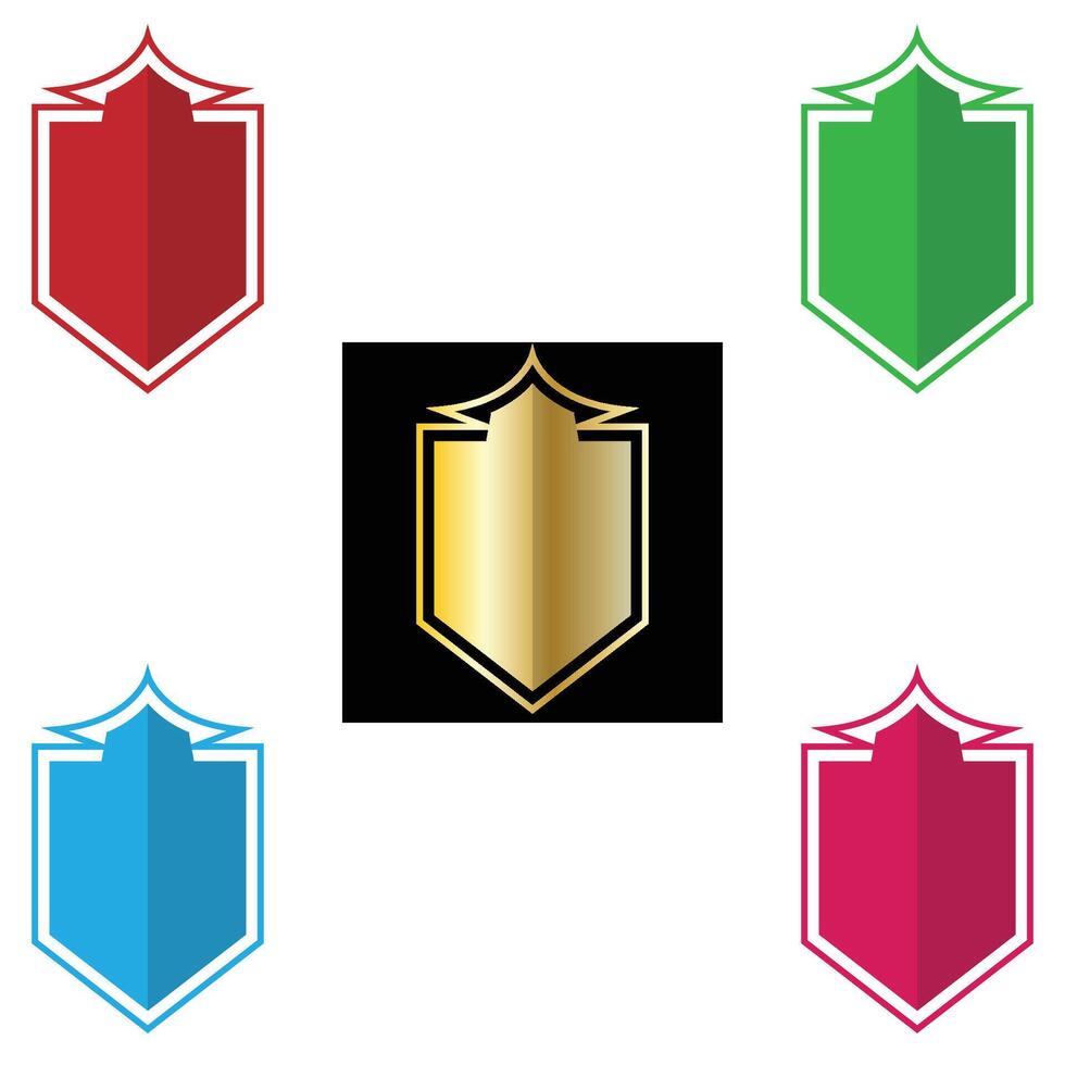 The Illustration of Shield or Emblem Pack vector